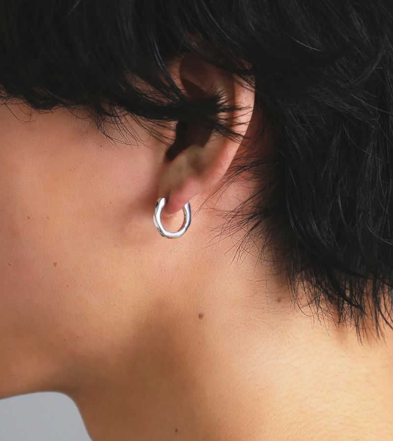 クラッチピアス/ツイストテクスチャー/シルバー925