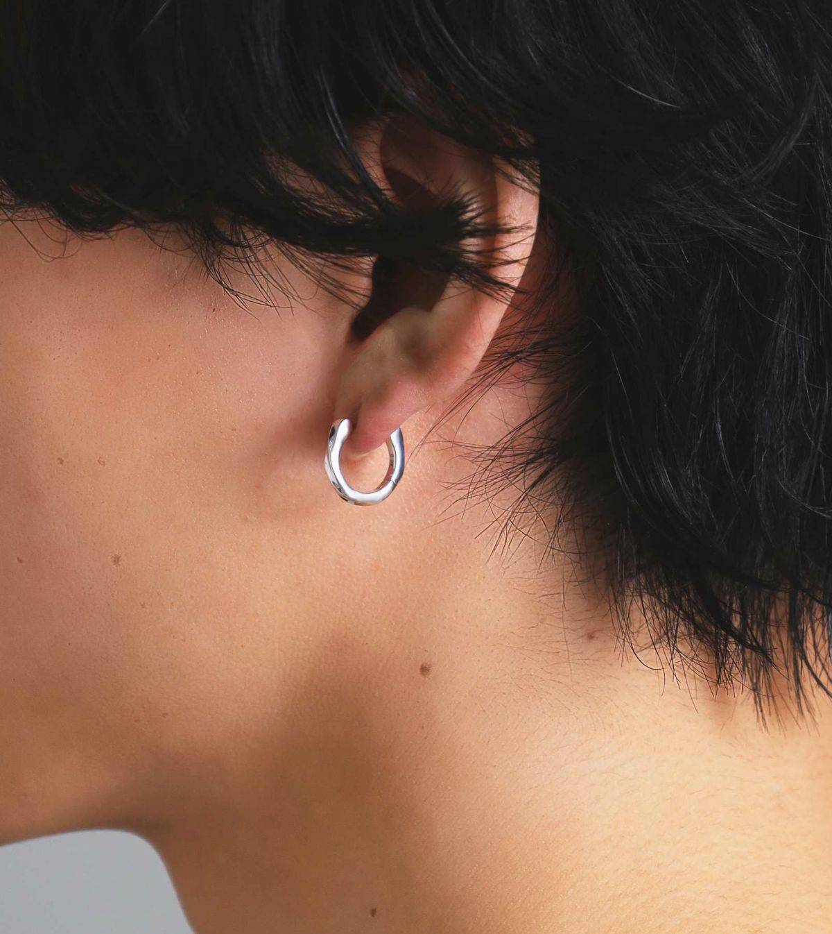 クラッチピアス/ツイストテクスチャー/シルバー925