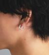 クラッチピアス/ツイストテクスチャー/シルバー925