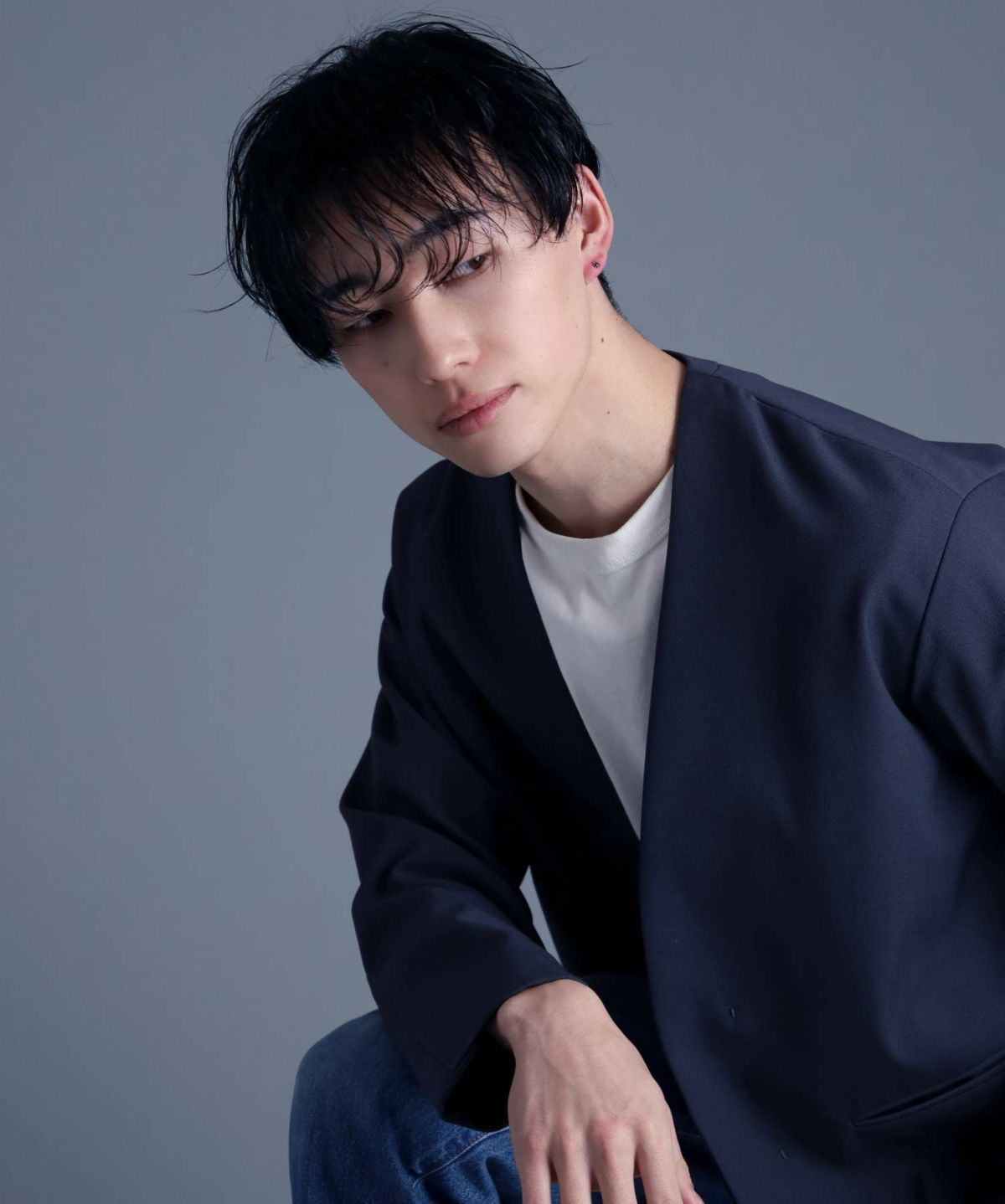 ブラックダイヤモンドピアス/Sサイズ/K18ゴールド