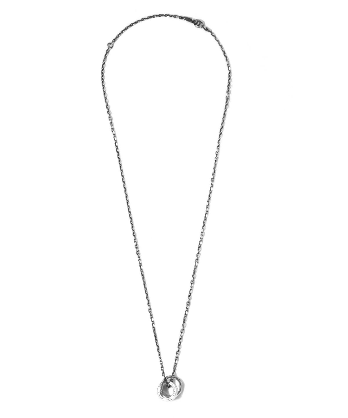 EYEダブルリングネックレス/シルバー925