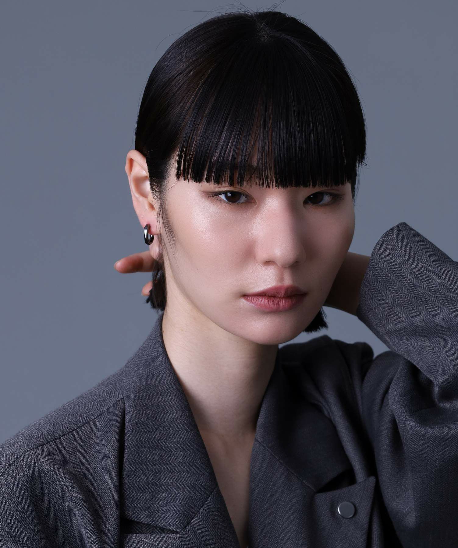 直営店舗限定】クロッシングピアス/シティポップ/ブラック/シルバー925