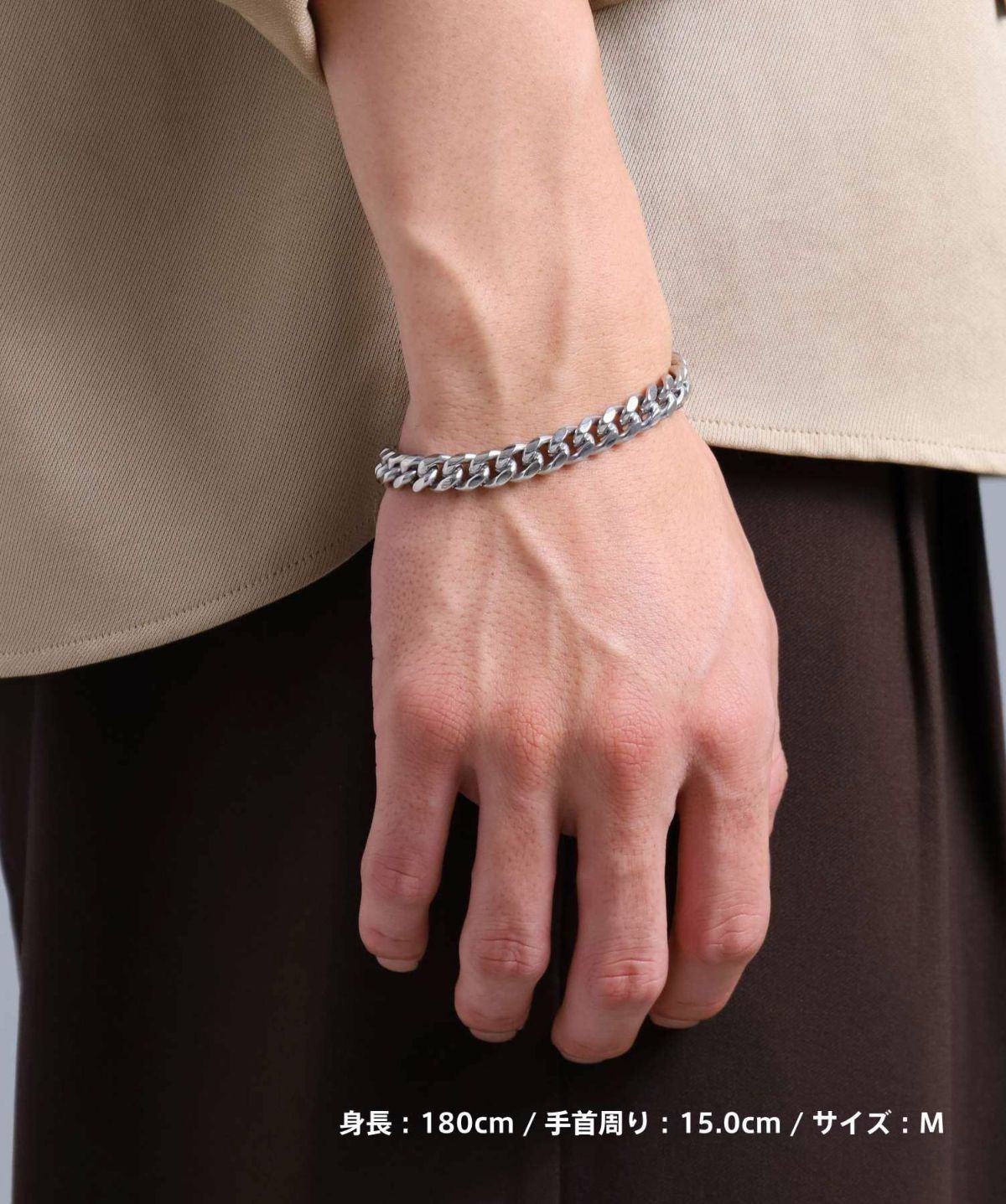 【WEB限定】ヴァリアスチェーンブレスレット/カットキヘイ/サージカルステンレス