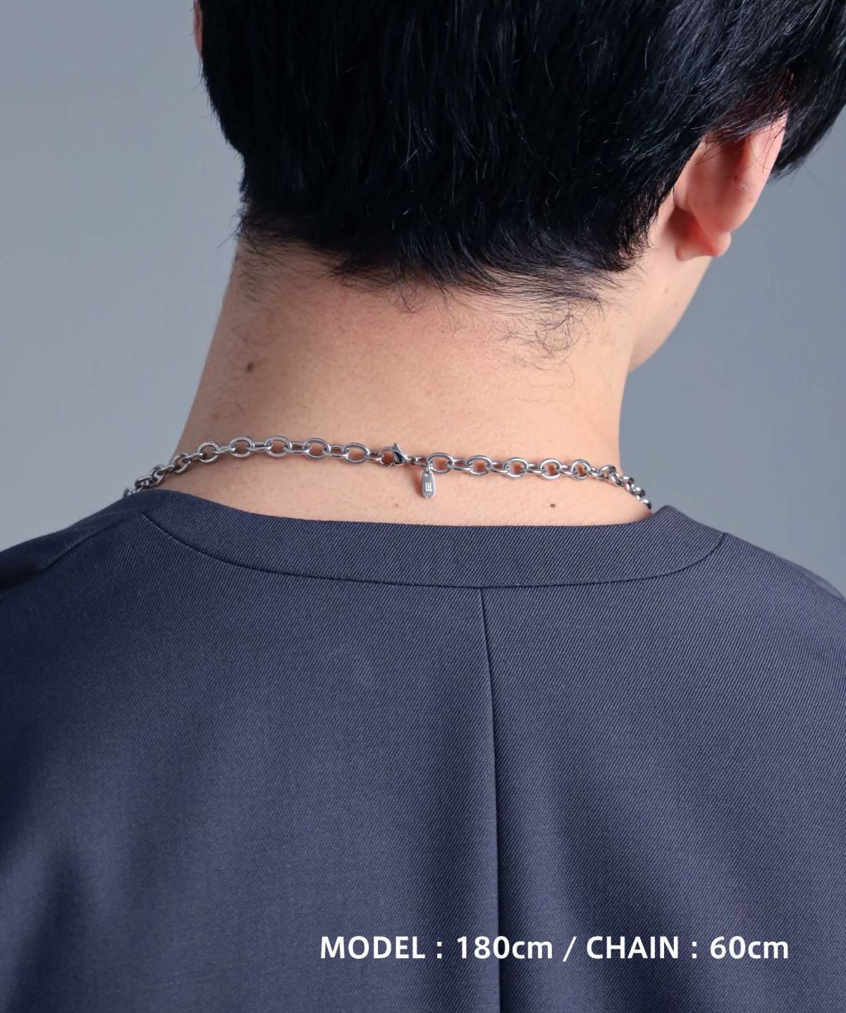 【WEB限定】ボリュームチェーンネックレス/アズキ0.65cm/サージカルステンレス316L（金属アレルギー対応）