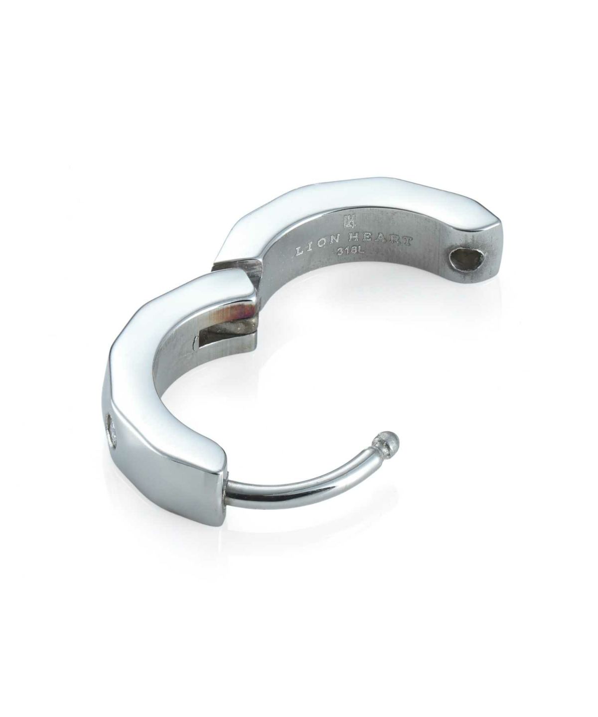 【WEB限定】カッティングフープピアス/ダイヤモンド/シルバー/サージカルステンレス316L（金属アレルギー対応）