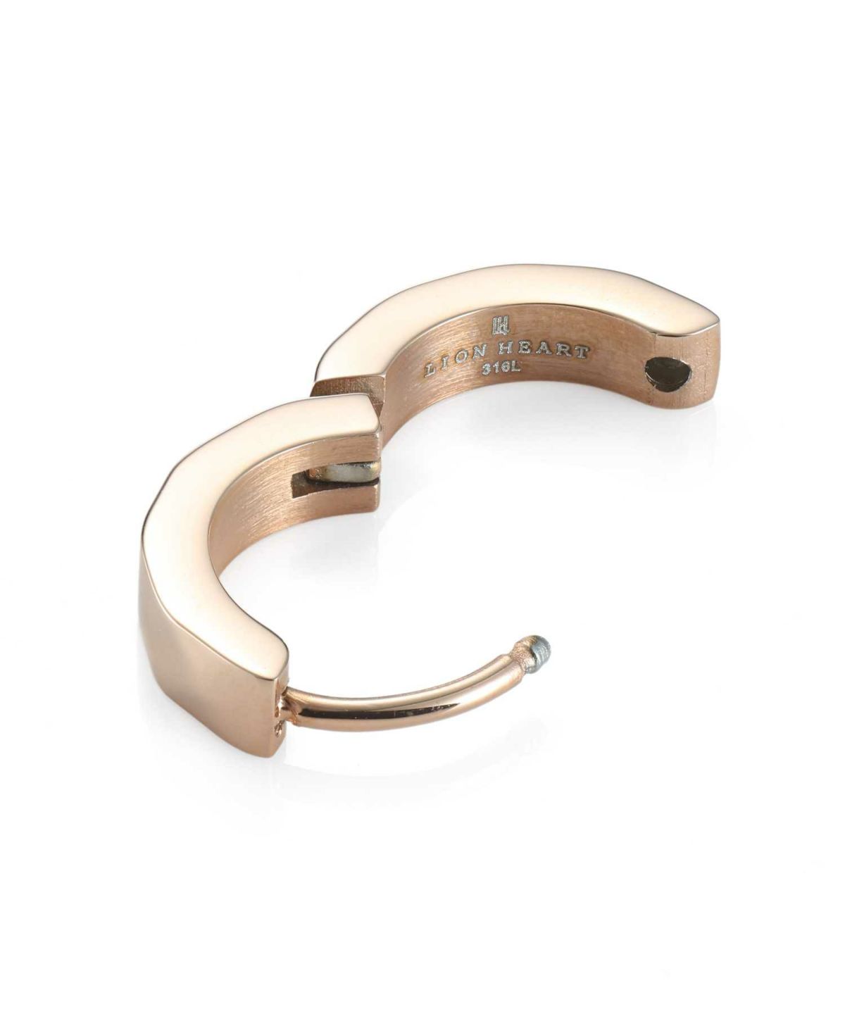 【WEB限定】カッティングフープピアス/ピンクゴールド/サージカルステンレス316L（金属アレルギー対応）