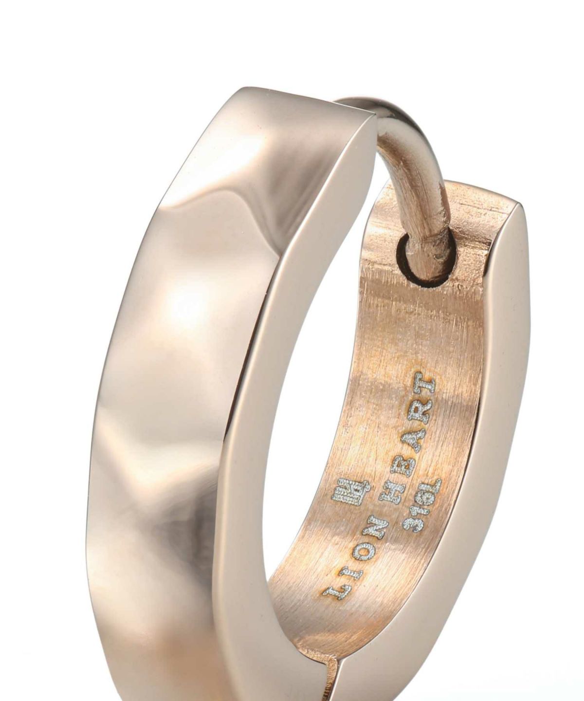 【WEB限定】カッティングフープピアス/ピンクゴールド/サージカルステンレス316L（金属アレルギー対応）