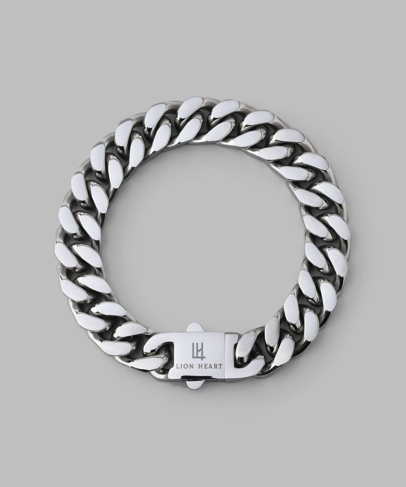 【限定展開】チャンキーチェーンブレスレットtypeB/カットキヘイ/ステンレススティール