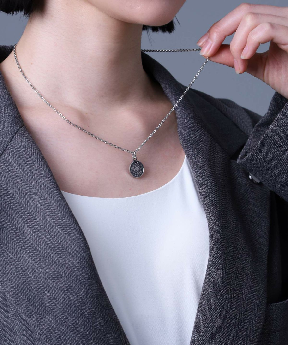 【WEB限定】ライオンコインネックレス/チェコ金貨/サージカルステンレス316L