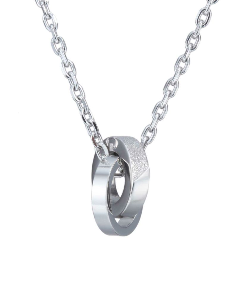 【WEB限定】“SAND”ダブルリングネックレス/サージカルステンレス316L