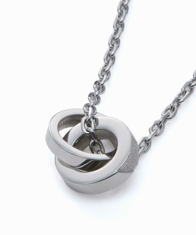 【WEB限定】“SAND”ダブルリングネックレス/サージカルステンレス316L