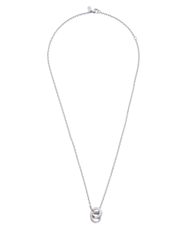 【WEB限定】“SAND”ダブルリングネックレス/サージカルステンレス316L