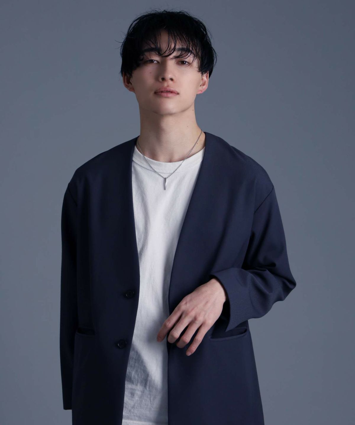 【WEB限定】“SAND”ロッドネックレス/サージカルステンレス316L