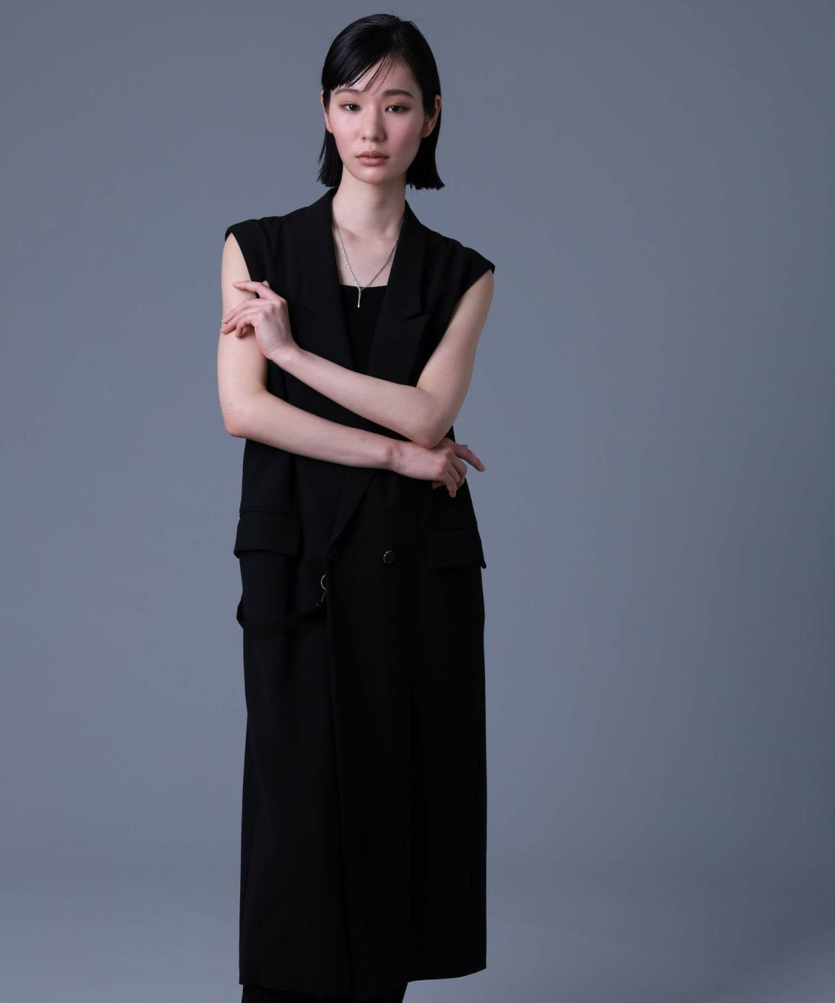 【WEB限定】“SAND”ロッドネックレス/サージカルステンレス316L