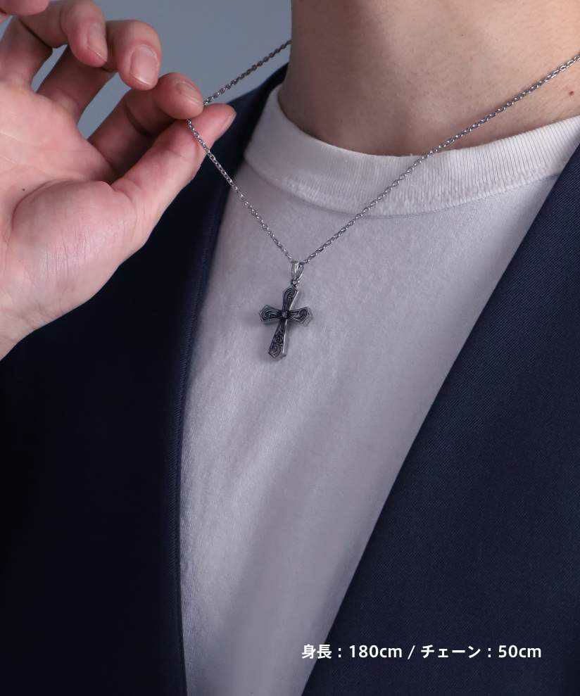 【WEB限定】“HAWAIIAN”ネックレス/クロス/サージカルステンレス316L