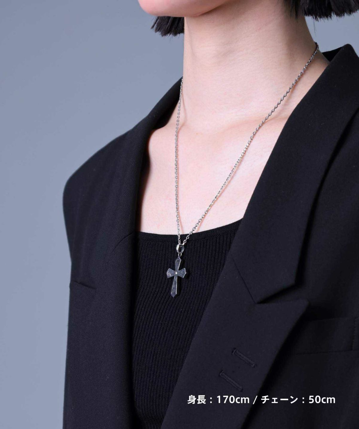 【WEB限定】“HAWAIIAN”ネックレス/クロス/サージカルステンレス316L