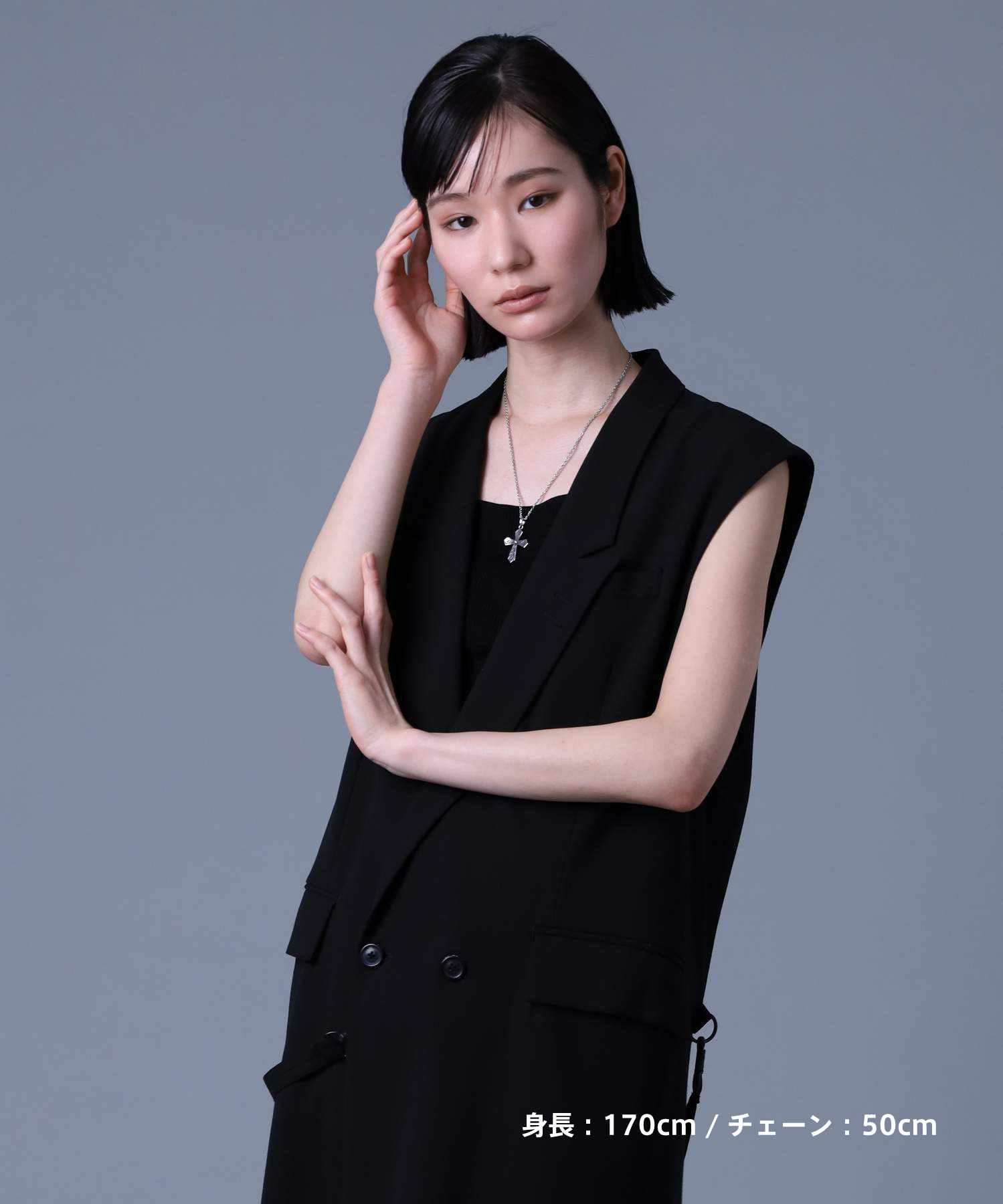 【WEB限定】“HAWAIIAN”ネックレス/クロス/サージカルステンレス316L