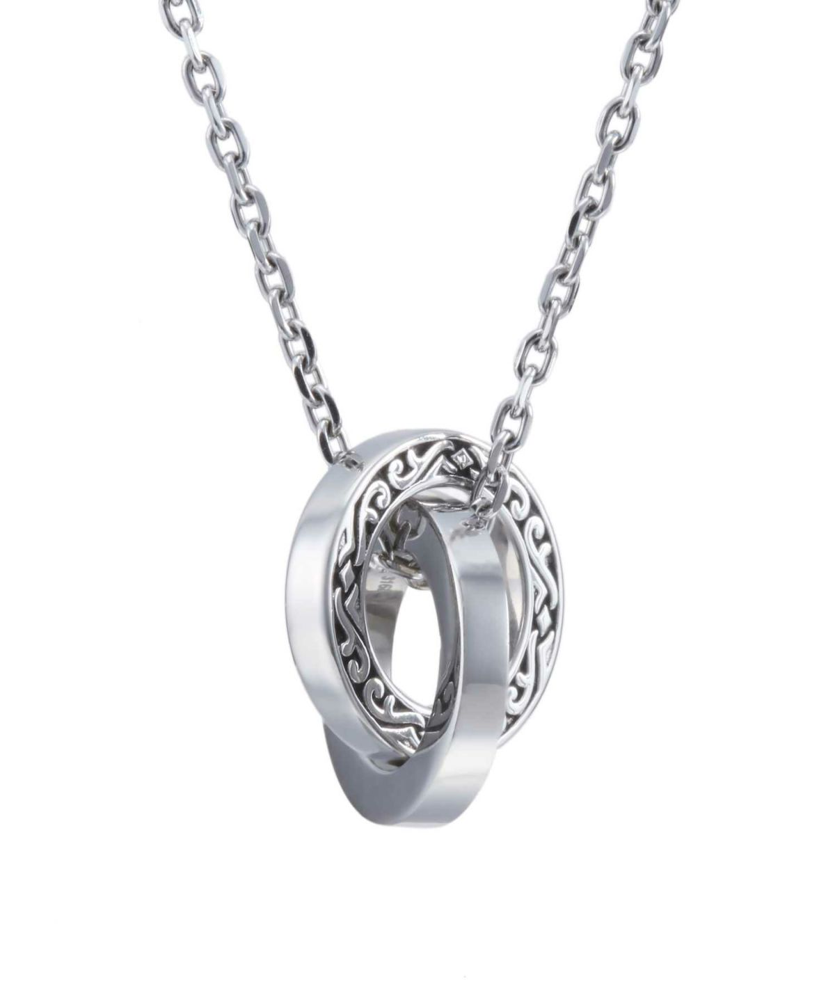 【WEB限定】ワイドタテガミダブルリングネックレス/サージカルステンレス316L（金属アレルギー対応）