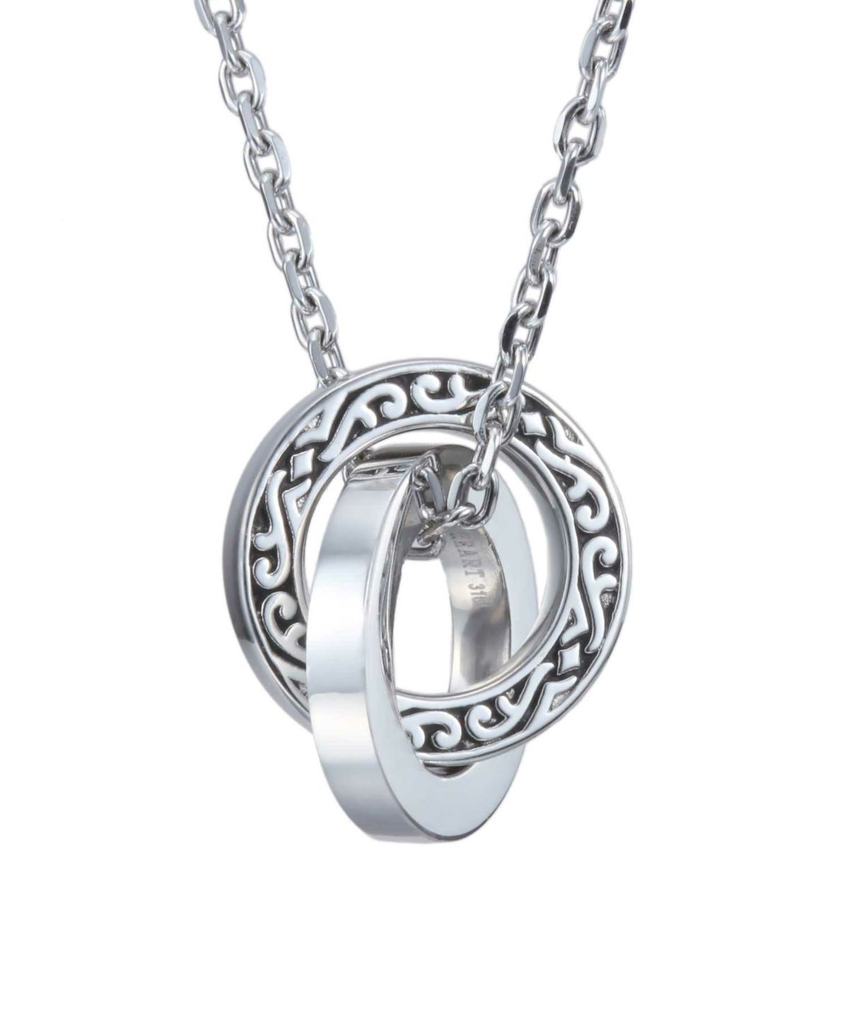 【WEB限定】ワイドタテガミダブルリングネックレス/サージカルステンレス316L（金属アレルギー対応）