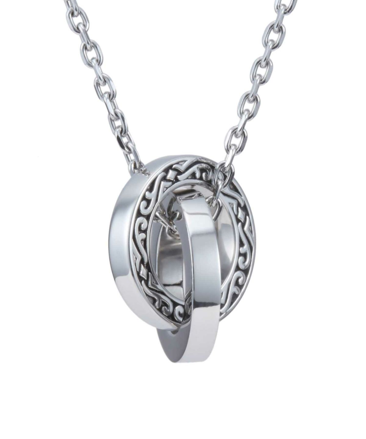 【WEB限定】ワイドタテガミダブルリングネックレス/サージカルステンレス316L（金属アレルギー対応）