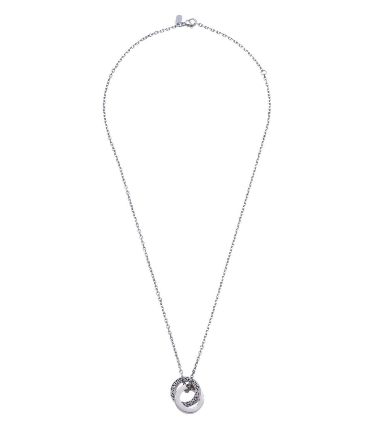 【WEB限定】ワイドタテガミダブルリングネックレス/サージカルステンレス316L（金属アレルギー対応）