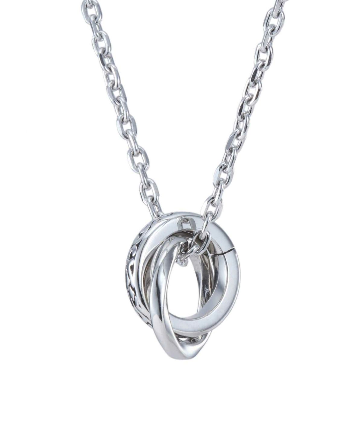 【WEB限定】ラウンドタテガミダブルリングネックレス/サージカルステンレス316L（金属アレルギー対応）