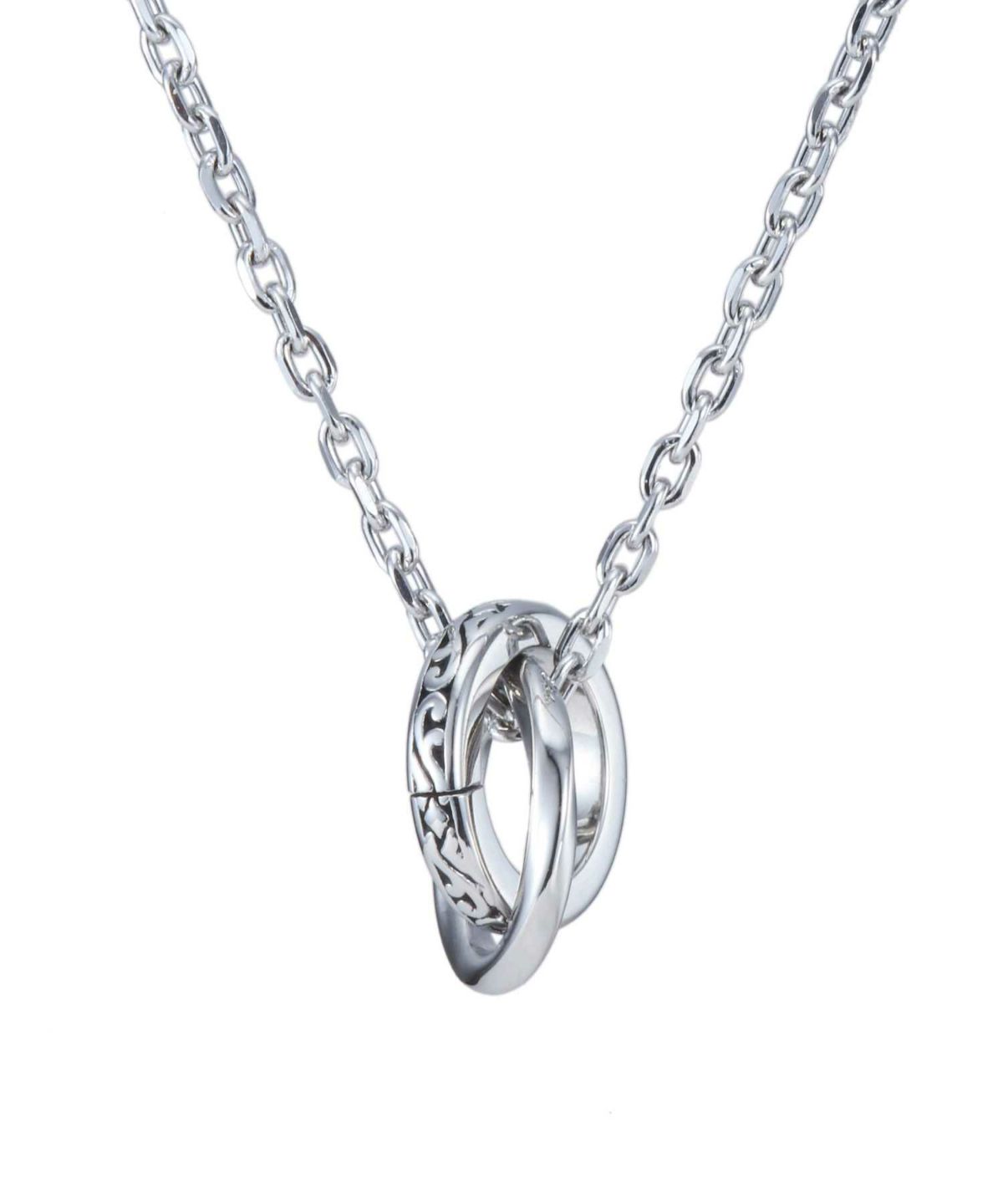 【WEB限定】ラウンドタテガミダブルリングネックレス/サージカルステンレス316L（金属アレルギー対応）