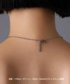 【WEB限定】ラウンドタテガミダブルリングネックレス/サージカルステンレス316L（金属アレルギー対応）