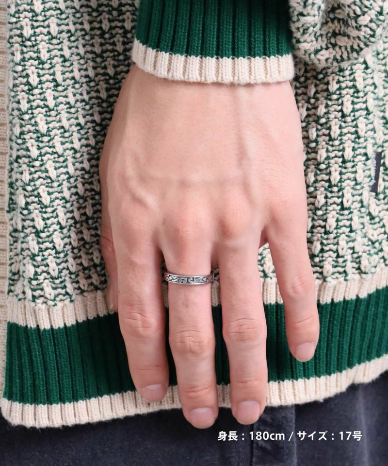 限定展開】“LH-1”タテガミデザインリング/サージカルステンレス（金属