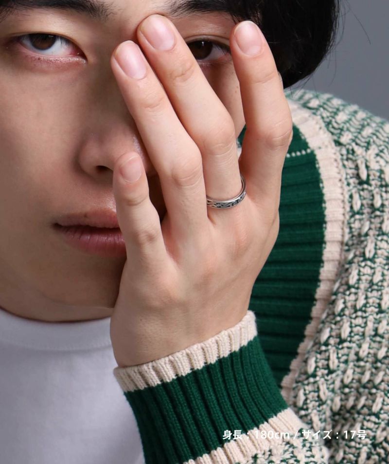 限定展開】“LH-1”タテガミデザインリング/サージカルステンレス（金属