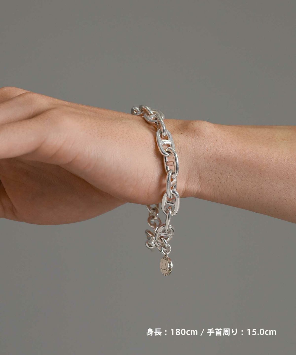 マリンファットチェーンブレスレット/シルバー925