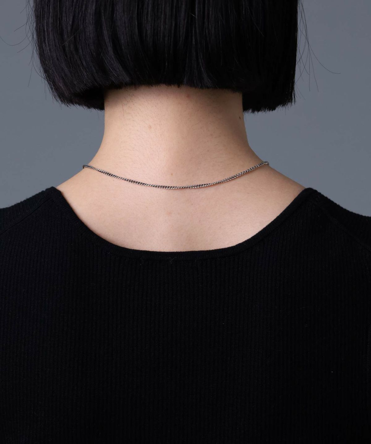 ツイストラリアットネックレス/シルバー925