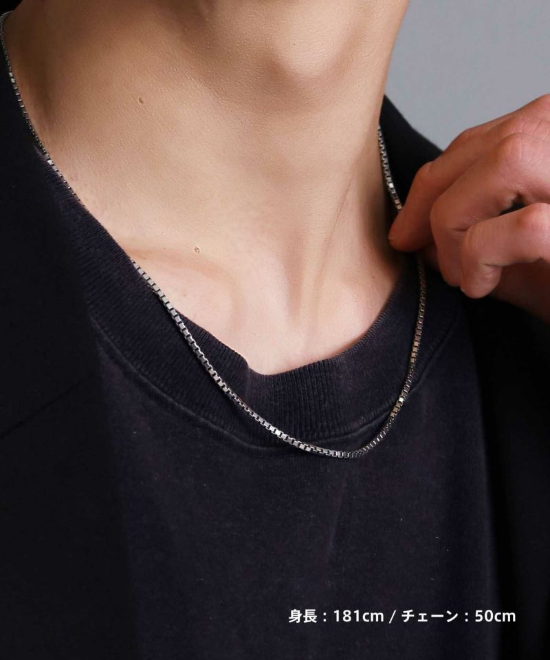 LION HEART 925シルバー ベネチアンチェーンネックレス 50cm for Gift”リファインドチェーンネックレス/ベネチアン/シルバー