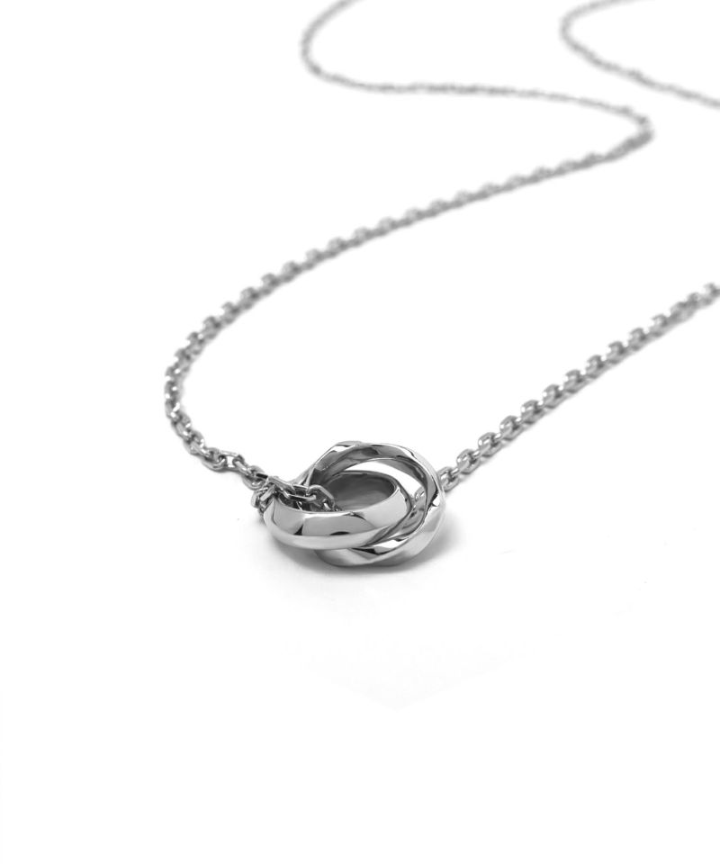 シルバー ダブルリングネックレス 楽天市場】stainless ダブルリングネックレス シルバー