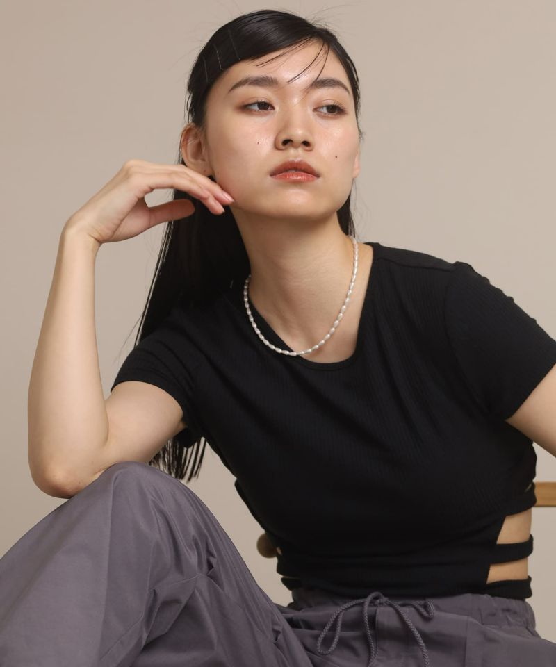 LHME（エルエイチエムイー） > “MELLOW”スモールバロックパールネックレス/ゴールド/サージカルステンレス316L（金属アレルギー対応）