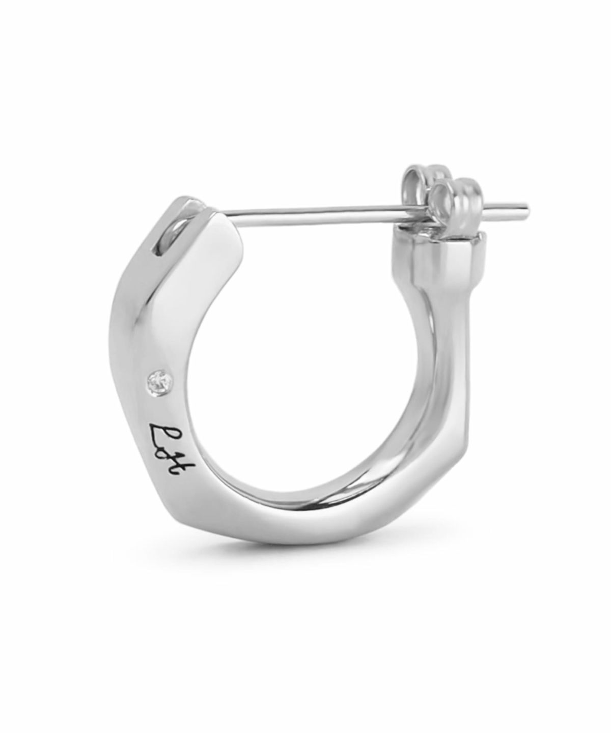 クロッシングピアス/フラグメントフープ/シルバー/シルバー925