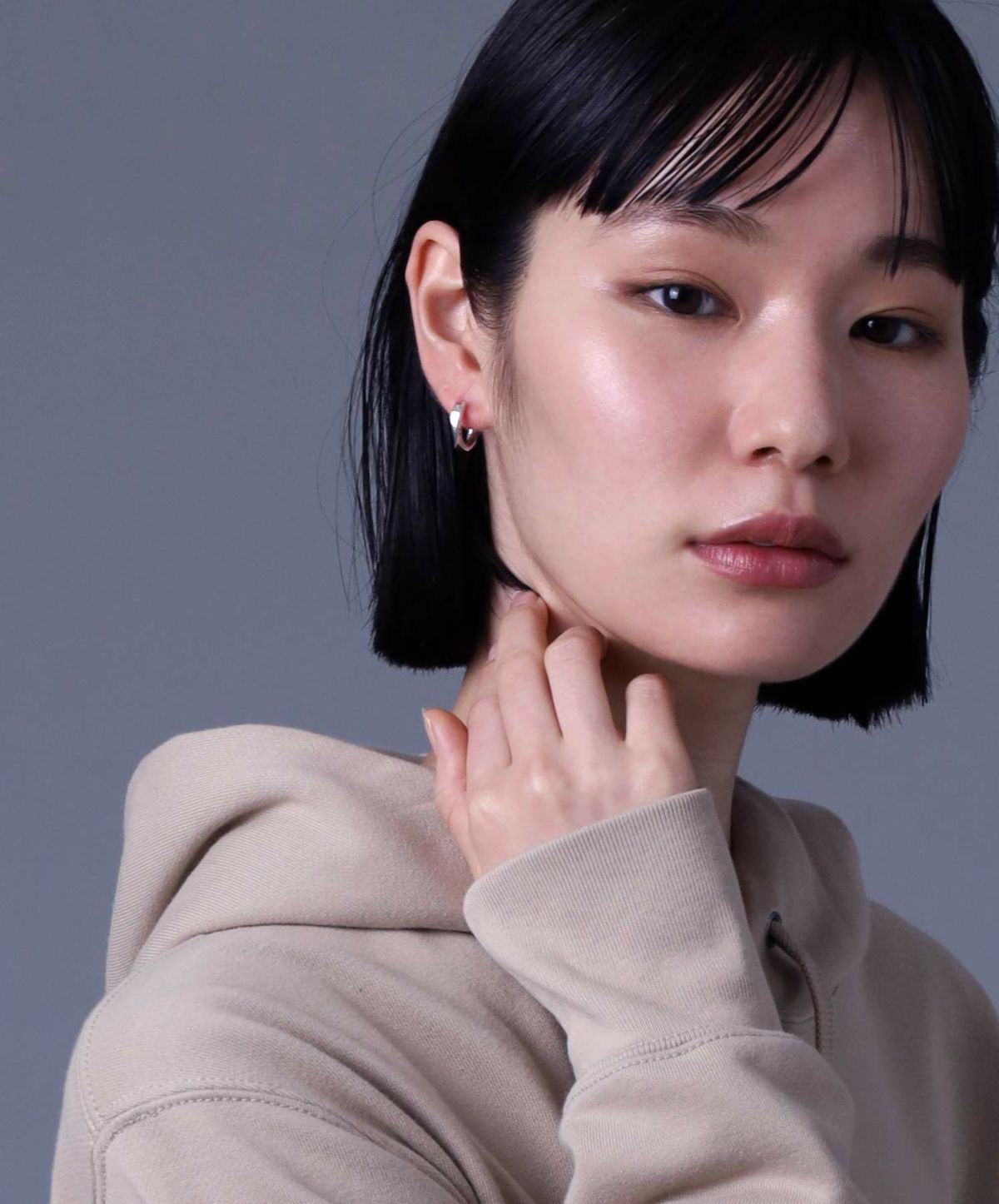 クロッシングピアス/フラグメントフープ/シルバー/シルバー925