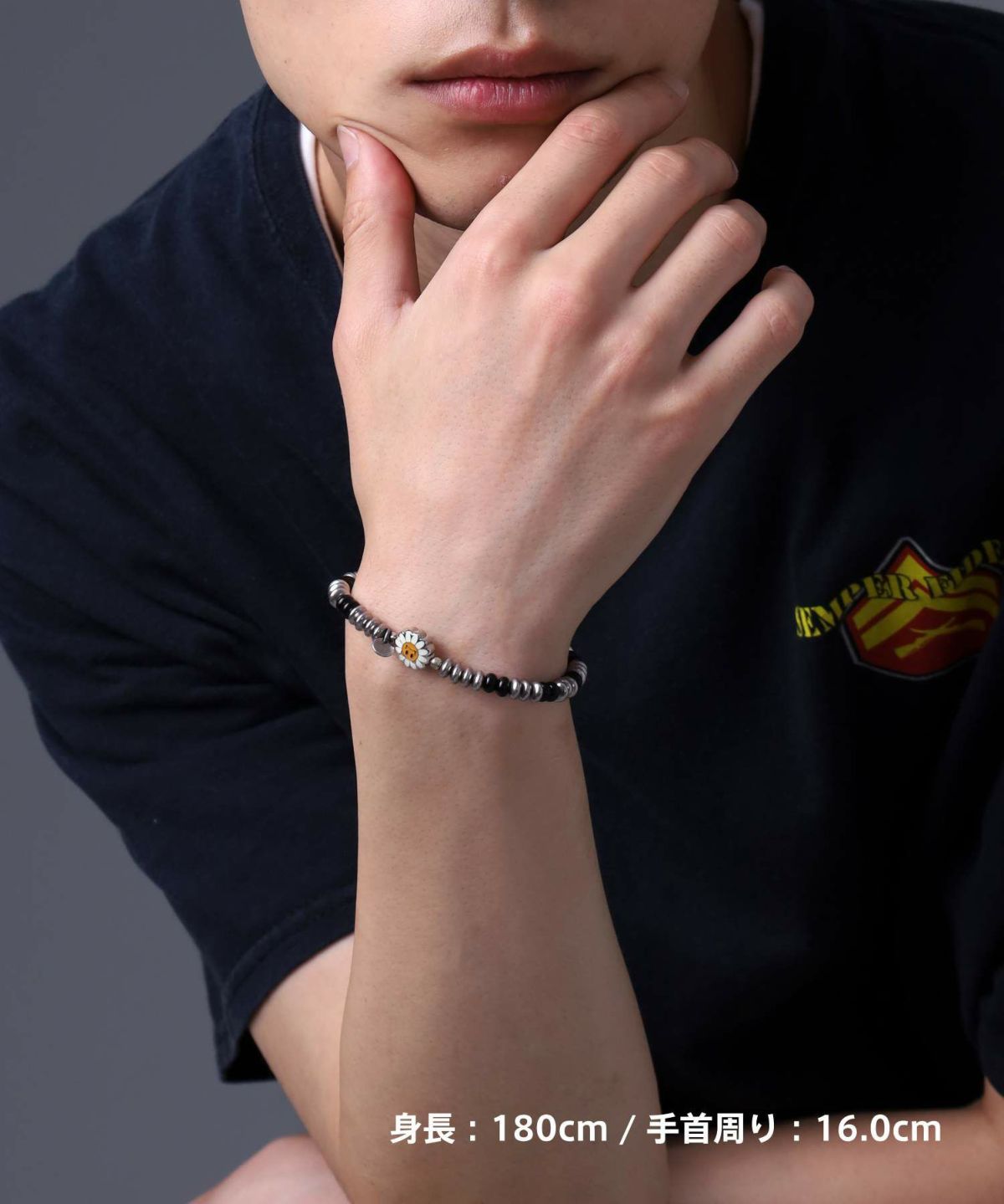  LION HEART × SunKu コラボブレスレット/2024年モデル/TYPE C（オニキス）