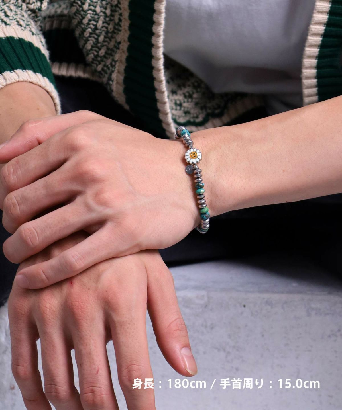 LION HEART × SunKu コラボブレスレット/2024年モデル/TYPE D（ターコイズ）