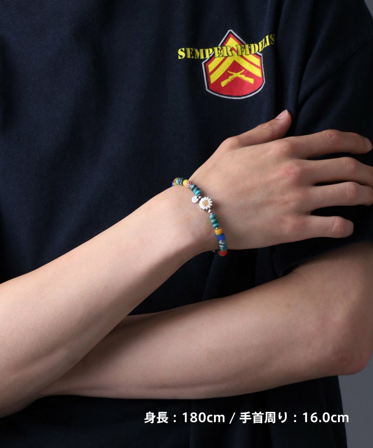 LION HEART × SunKu コラボブレスレット/2024年モデル/TYPE E（ターコイズミックス）