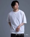 ウェーブダブルリングネックレス/シルバー×ライトブラック/喜平チェーン/シルバー925