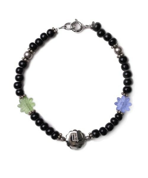 フラワーLEOブレスレット/ブラックカラー