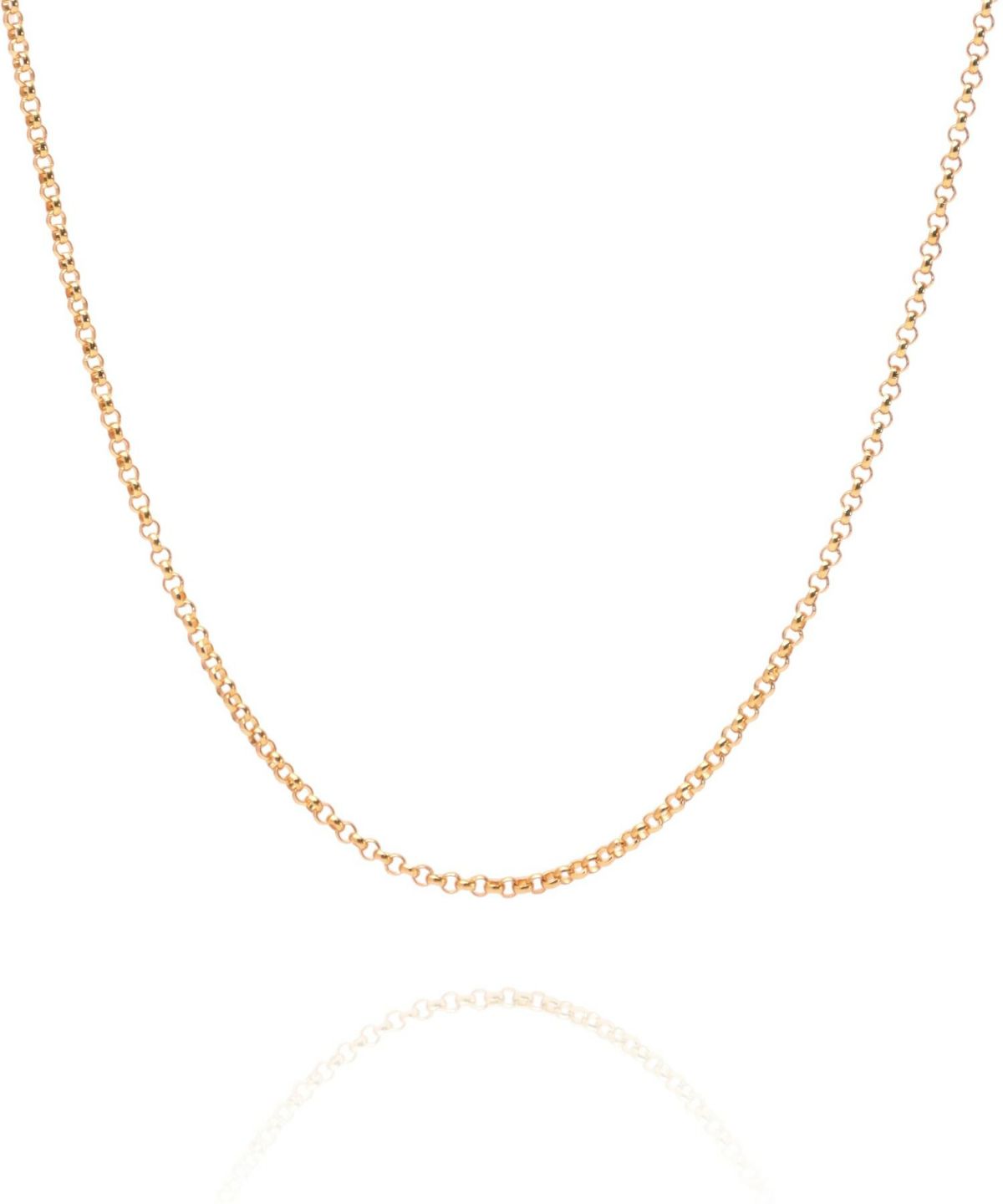 ハーフラウンドチェーン/K18ゴールド