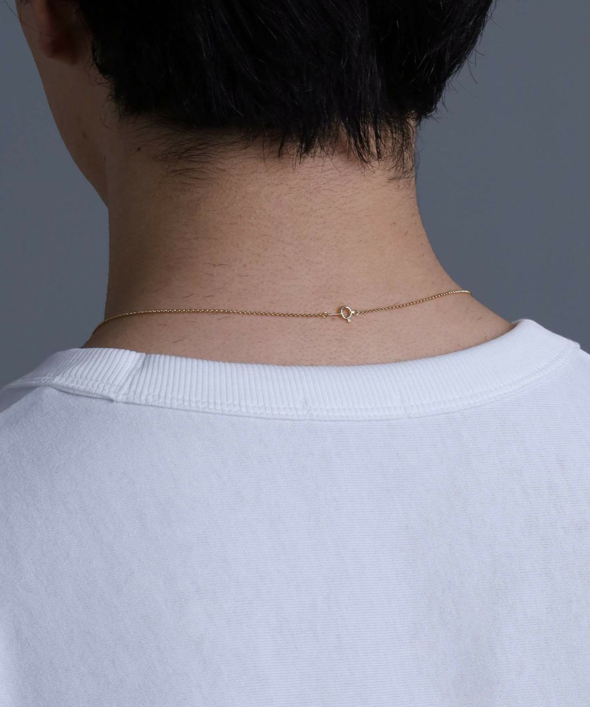 ハーフラウンドチェーン/K18ゴールド