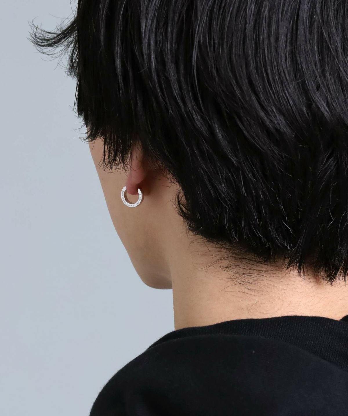 カッティングフープピアス/シグネチャー/シルバー925