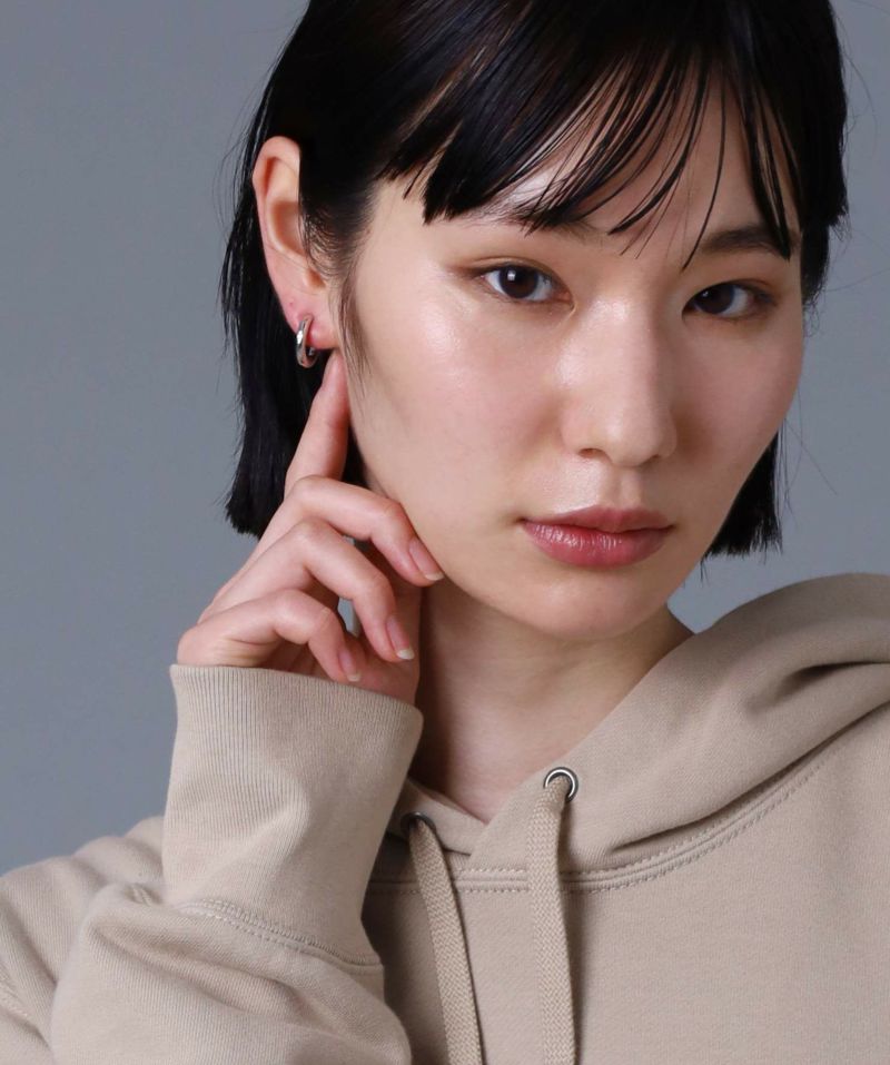 シルバーイヤリング/プレーン/ジルコニア/シルバー925