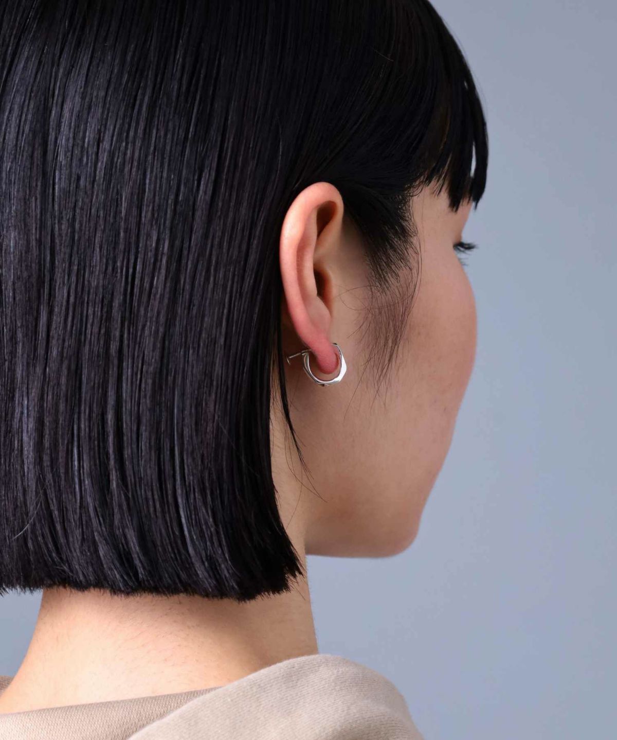 シルバーイヤリング/フラグメント/ジルコニア/シルバー925