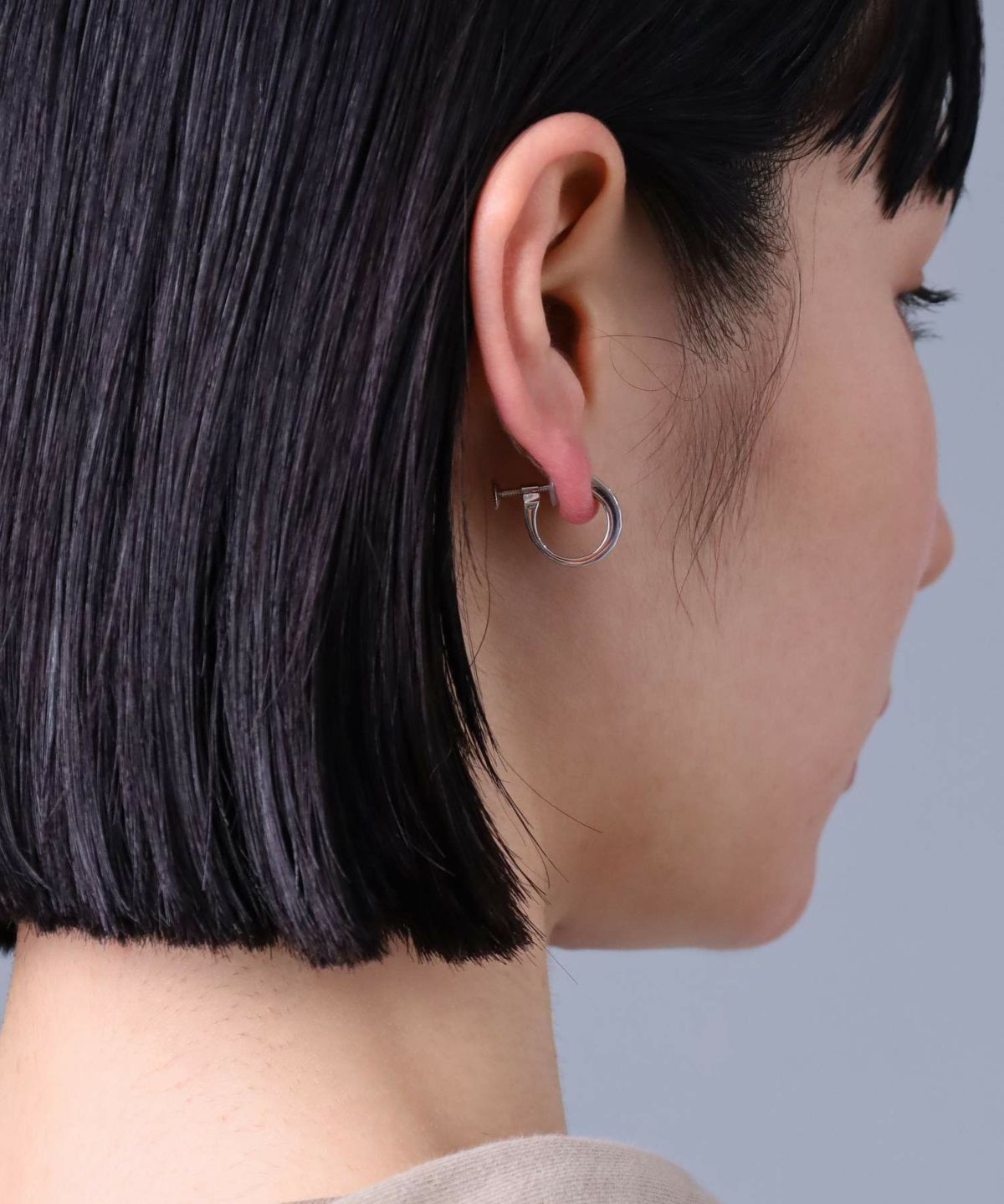 シルバーイヤリング/カッティング/ジルコニア/シルバー925