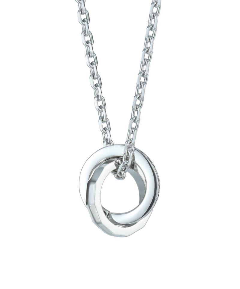 【限定展開】タテガミダブルリングネックレス/フラグメント/シルバー/サージカルステンレス316L（金属アレルギー対応）
