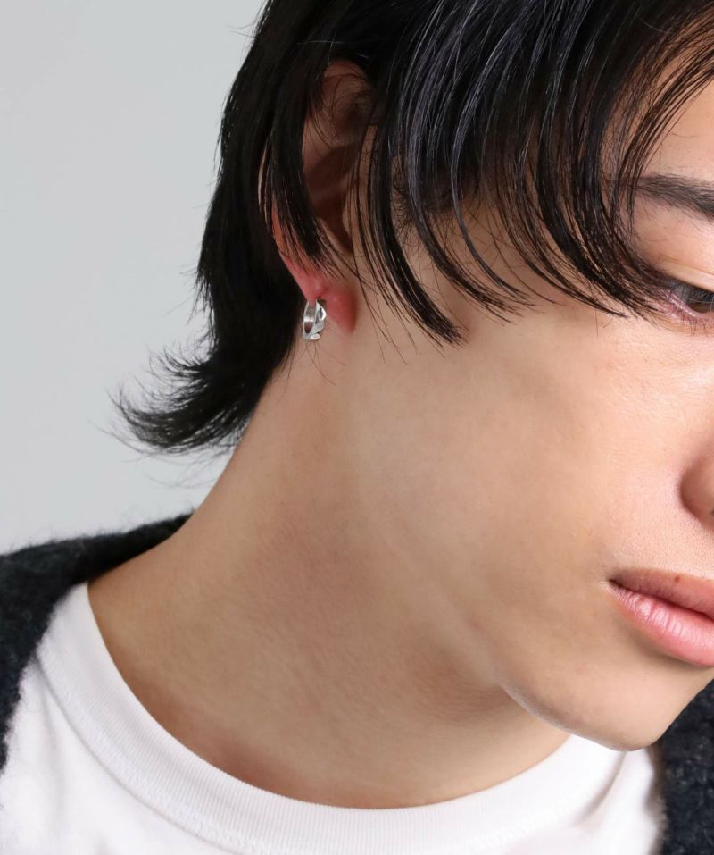 【限定展開】“THE EDGE”エングレイブカッティングフープピアス（2点セット）/スペシャルパッケージ/サージカルステンレス（金属アレルギー対応）